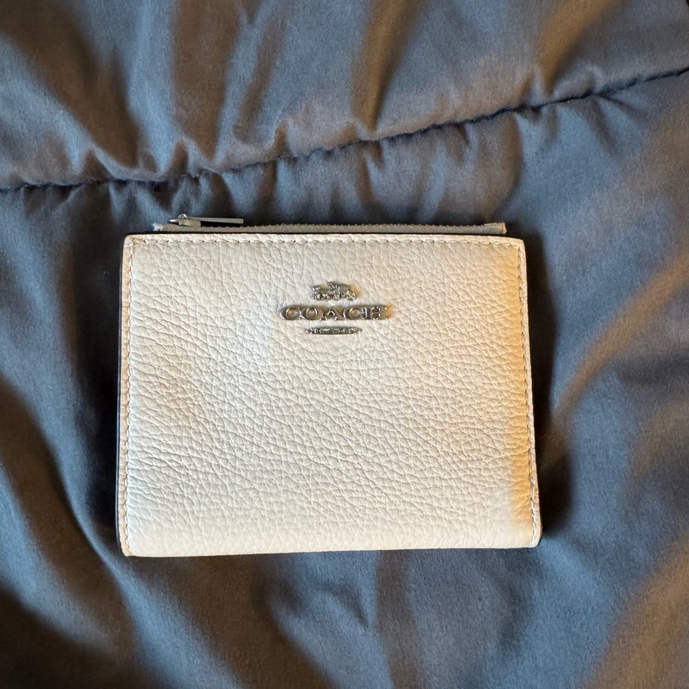 Coach Off-White Leather Wallet
